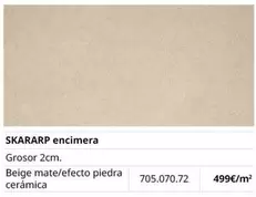 Oferta de Skararp - Encimera por 499€ en IKEA