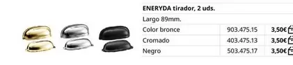 Oferta de Eneryada Tirador por 3,5€ en IKEA