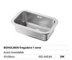 Oferta de Fregadero por 39€ en IKEA