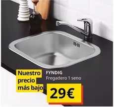 Oferta de Fyndrig - Fregadero 1 Seno por 29€ en IKEA