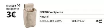 Oferta de Nereby - Recipiente Natural por 3€ en IKEA