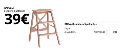 Oferta de Haya - Bekvam - Escalera 3 Pedaños por 39€ en IKEA