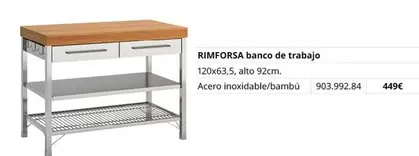 Oferta de Rimifosa - Banco De Trabajo por 449€ en IKEA