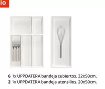 Oferta de Uppdatera - 6 1x  Bandeja Cubiertos. 32x50cm. 2x  Bandeja Utensilios. 20x50cm. en IKEA