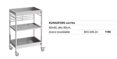 Oferta de Kingsfors Carrito por 119€ en IKEA