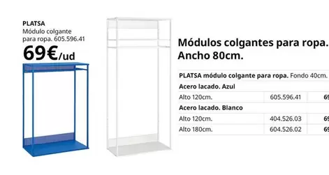 Oferta de Blanco - Platsa por 69€ en IKEA