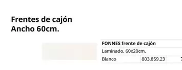 Oferta de Blanco - Fontes De Cajón en IKEA