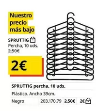 Oferta de SprUTtig Percha por 2€ en IKEA