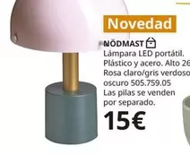 Oferta de Nödmast  Lámpara Led Portátil por 15€ en IKEA