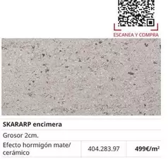 Oferta de Skararp - Encimera por 499€ en IKEA