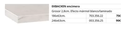 Oferta de Ekbacken - Encimera por 75€ en IKEA