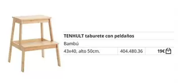 Oferta de Tenhut Taburete Con Peldaños por 19€ en IKEA