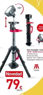 Oferta de Foco Recargable + Tripode por 79€ en Mi Bricolaje