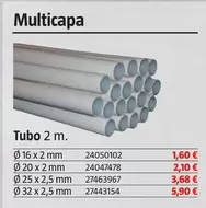 Oferta de Multicapa Tubo  por 1,6€ en BAUHAUS