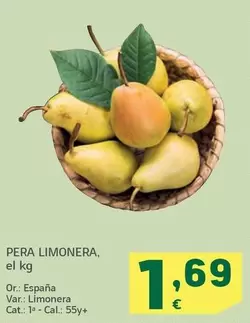 Oferta de Pera Limonera por 1,69€ en HiperDino