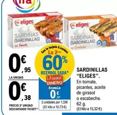 Oferta de Eliges - Sardinillas por 0,95€ en E.Leclerc