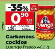 Oferta de Luengo - Garbanzos Cocidos por 0,9€ en Dia