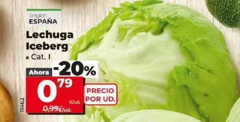 Oferta de Lechuga Iceberg por 0,79€ en Dia