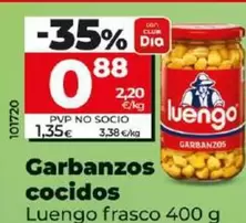 Oferta de Luengo - Garbanzos Cocidos por 0,88€ en Dia