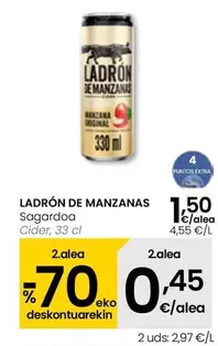 Oferta de Ladrón De Manzanas - Cider por 1,5€ en Eroski