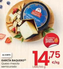 Oferta de García Baquero - Queso Mezcla Semicurado por 14,75€ en Eroski