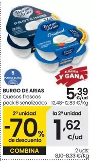 Oferta de Burgo De Arias - Quesos Frescos por 5,39€ en Eroski