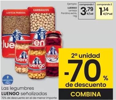 Oferta de Luengo - Lenteja Pardina Extra por 3,79€ en Eroski