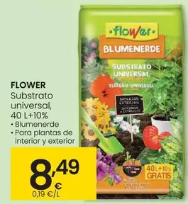 Oferta de Flower - Substrato Universal por 8,49€ en Eroski