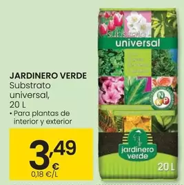 Oferta de Jardinero Verde - Substrato Universal por 3,49€ en Eroski