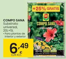 Oferta de Compo Sana - Substrato Universal por 6,49€ en Eroski