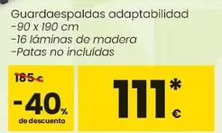 Oferta de Guardaespaldas Adaptabilidad por 111€ en Eroski