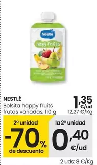 Oferta de Nestlé - Bolsita Happy Fruits  por 1,35€ en Eroski