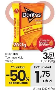 Oferta de Doritos - Tex Mex XLB por 3,51€ en Eroski