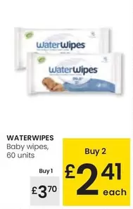 Oferta de Waterwipes - Baby Wipes por 3,7€ en Eroski