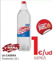 Oferta de La Casera - Gaseosa por 1€ en Eroski