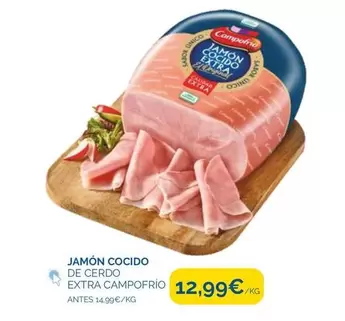 Oferta de Campofrío - Jamón Cocido De Cerdo Extra por 12,99€ en Supermercados La Despensa