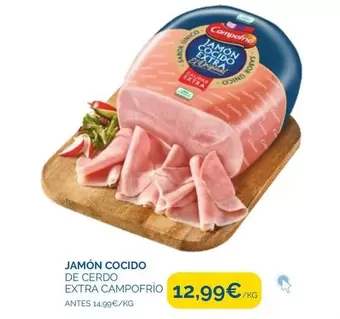 Oferta de Campofrío - Jamon Cocido De Cerdo Extra por 12,99€ en Cash Ecofamilia