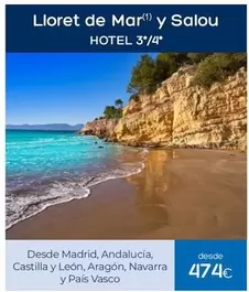 Oferta de Castilla - Lloret De Mar Y Salou por 474€ en Viajes El Corte Inglés