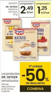 Oferta de Dr Oetker - Gelatina Láminas por 2,49€ en Eroski