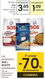 Oferta de Sos - Arroz Especial Para Paella por 3,65€ en Eroski