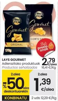 Oferta de Lays Gourmet - Productos  por 2,79€ en Eroski