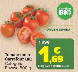 Oferta de Carrefour Bio - Tomate Rama por 1,69€ en Carrefour