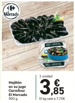 Oferta de Carrefour - Mejillón En Su Jugo por 3,85€ en Carrefour Express