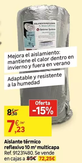 Oferta de Aislante Térmico Reflexivo Multicapa por 7,23€ en Leroy Merlin