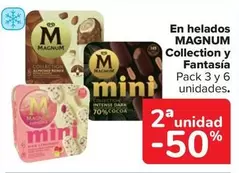 Oferta de Magnum - En helados COLLECTION y FANTASIA en Carrefour Market