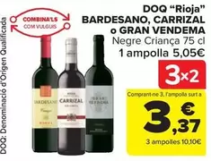 Oferta de Bardesano - DOQ "Rioja" por 5,05€ en Carrefour Market