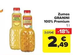 Oferta de Granini - Zumos 100% Premium por 2,49€ en Carrefour Market