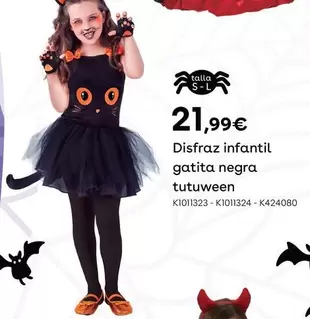 Oferta de Disfraz Infantil Gatita Negra Tutuween por 21,99€ en ToysRus