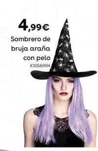 Oferta de Sombrero De Bruja Araña Con Pelo por 4,99€ en ToysRus