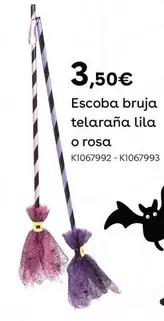 Oferta de  Escoba Bruja Telaraña Lila O Rosa por 3,5€ en ToysRus